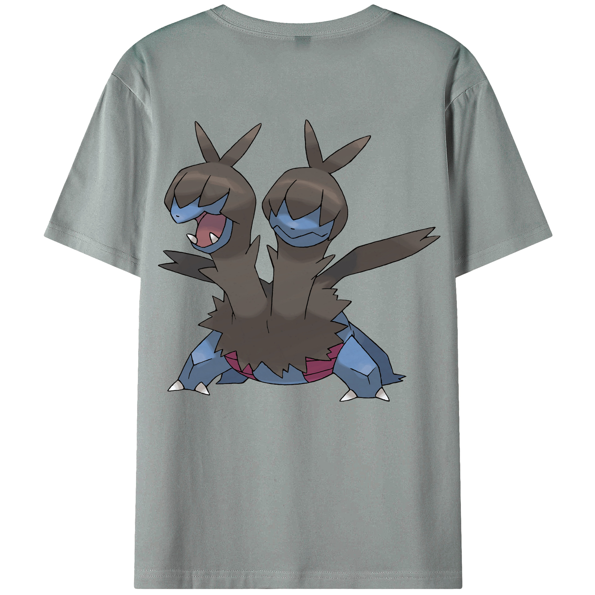 （画像用） ポケットモンスター Pokémon 綿100％ メンズ半袖Tシャツ（バックプリント） 通気性